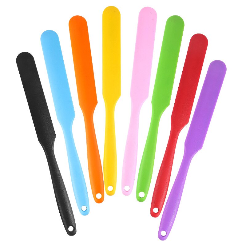 Colorful Good Silicone Scraper Long Scraper Butter Knife Scraper Cake Making Accessories Baking Scraper Tool Cake Scraper Tool
