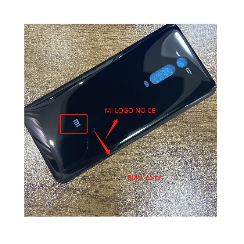 6.39 &quot Batterij Cover Voor Xiaomi MI9T Mi 9T / Pro Terug Behuizing Glas Panel Achterklep Case voor Xiaomi Redmi K20 / K20 Pro: MI logo black no CE