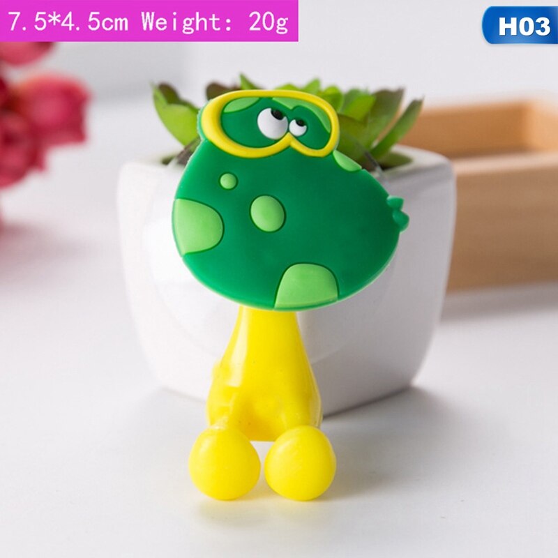 1pc freundlicher Zahnbürste Halfter Niedliche Karikatur-Ebene Saugnapf Typ Zahnbürste Halfter Saugnapf Zauberstab Montiert Zahn Pinsel Lagerung Gestell: 03
