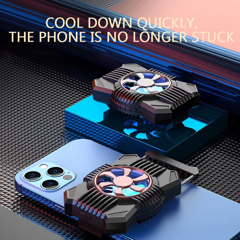 Universal Mobile Phone Cooler Lightweight Phone Cooling USB Charging Mute Radiator Heat Sink Fan Cooler Holder For Cell Phone