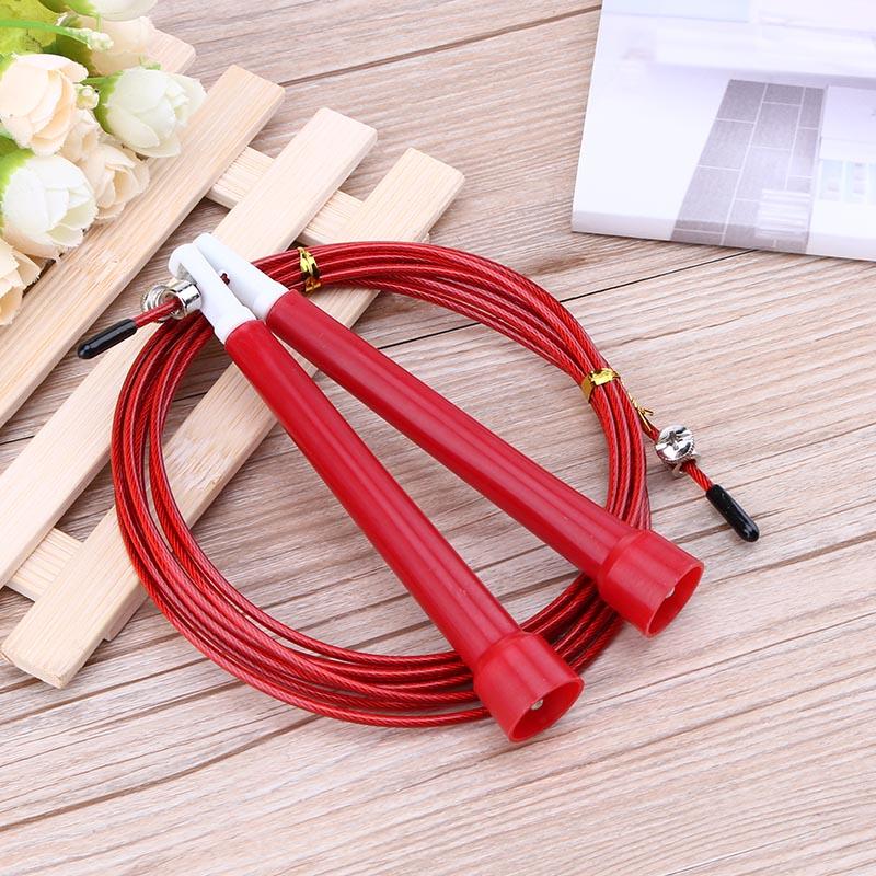 3m Jump Skipping Ropes Adjustable Skip Rope Steel Wire Fitness Exercise Skipping Jump Rope Sports Exercises Speed Jump Rope: 3m D8