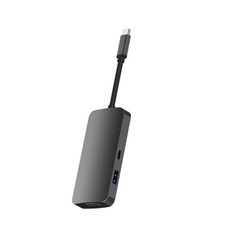 in Lega di alluminio USB-C Esterno Multi-Immagine Dello Schermo Carta di USB 3.1 attracco stazione doppio 2 HDMI VGA centro Multi-schermo diviso-schermo Disp