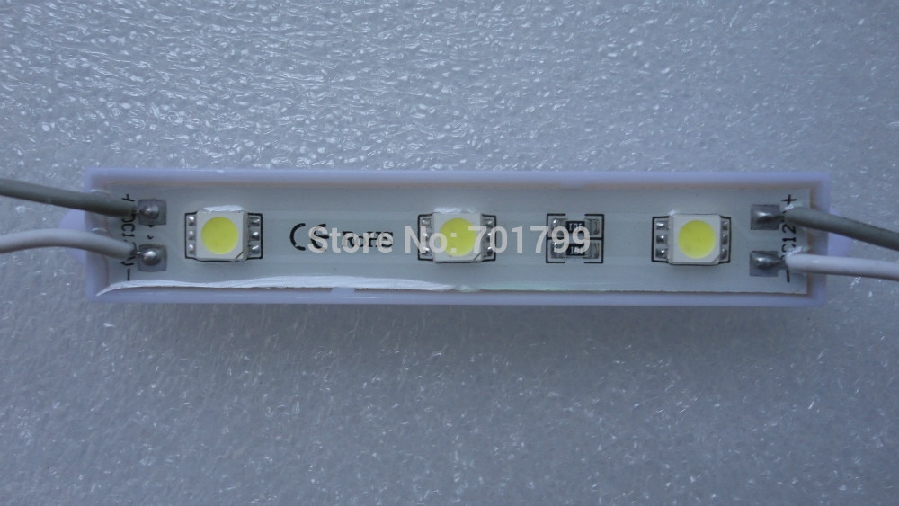 20PCS 5050 COOL WHITE LED module;high bright;0.72W;IP65;DC12V