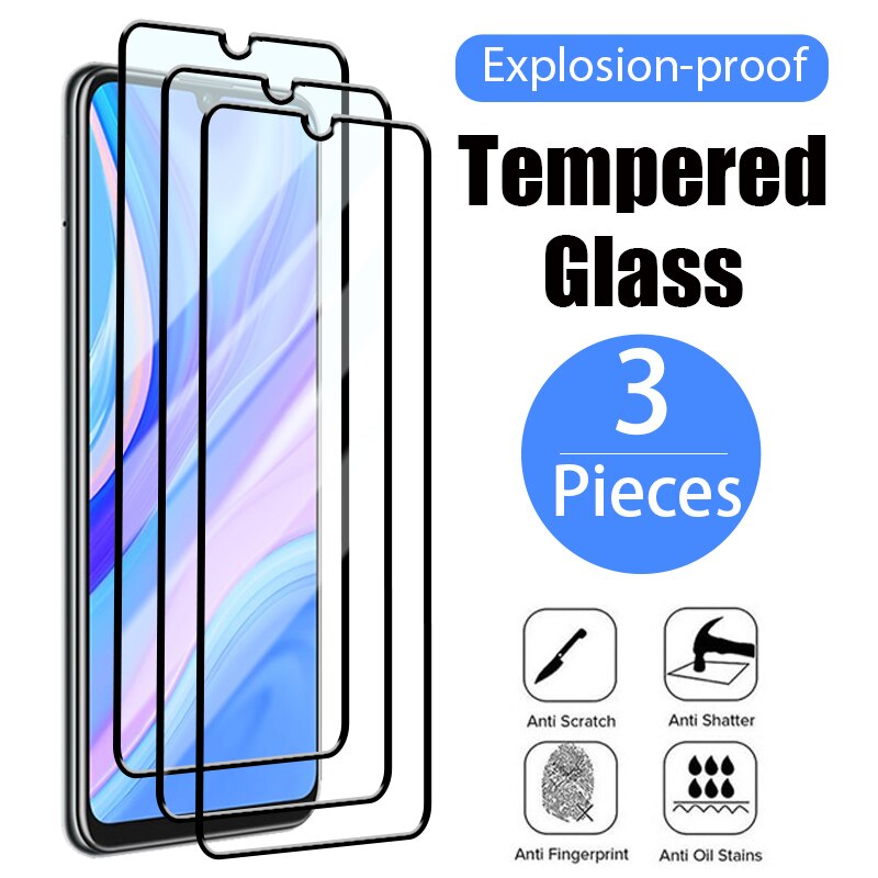 Protecteur d&#39;écran, 3 pièces, Film à couverture complète en verre pour Huawei P Smart Z P30 Lite P40 P20 Pro P50