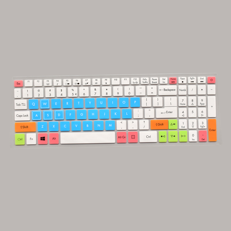 For 15.6" Acer Nitro 5 An515-52 An515 An5 Vx 15 Vx5-591G V 17 Gaming Vn7-793G 17.3 Keyboard Protective Cover Skin Protector: candyblue