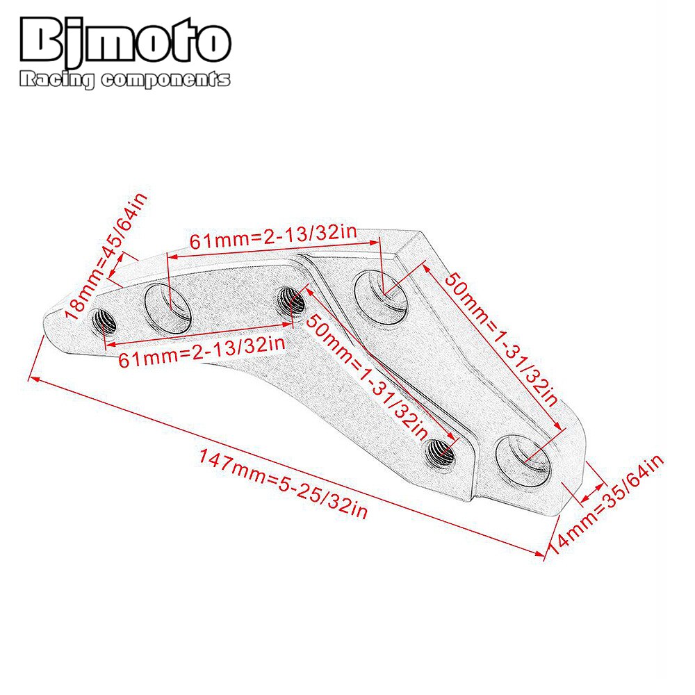 BJMOTO For BMW K1600GTL K1600GT K 1600 GTL GT Handlebar Riser Clamp Accessories Handle Fat Bar Riser Height Up Adapter