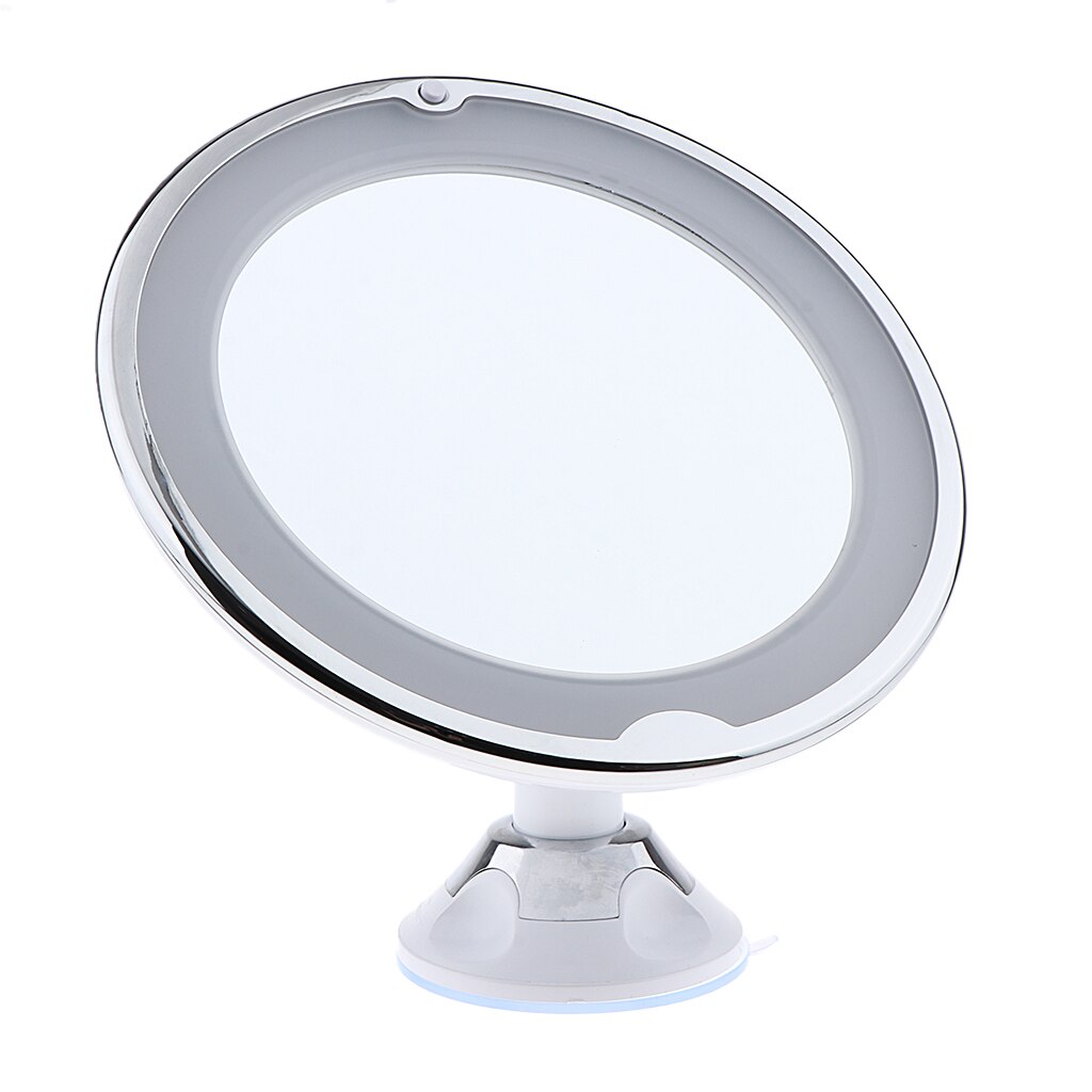 1 Pieces Of 7x Magnifying LED Lighted Makeup Mirror, Bathroom Magnification