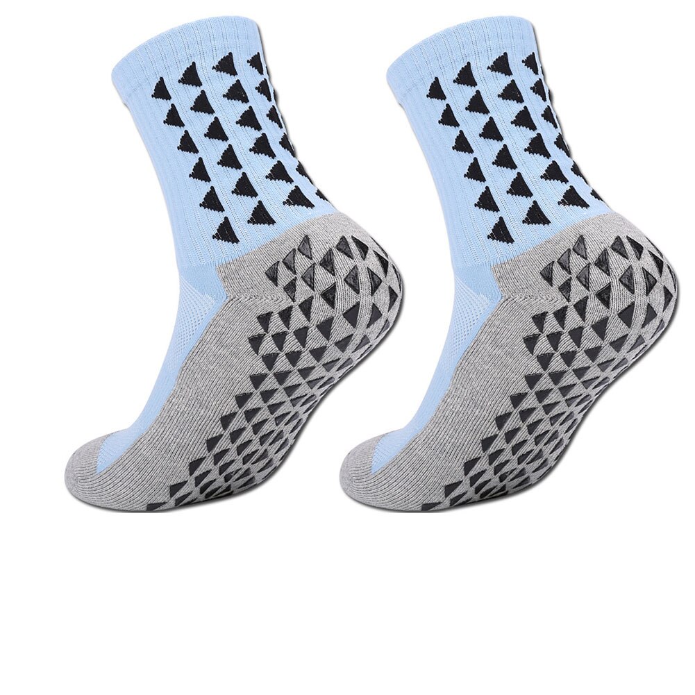 Chaussettes d'hôpital antidérapantes, chaussons antidérapants, chaussettes de Football avec poignées, pour adultes, hommes, femmes et personnes âgées: option 1
