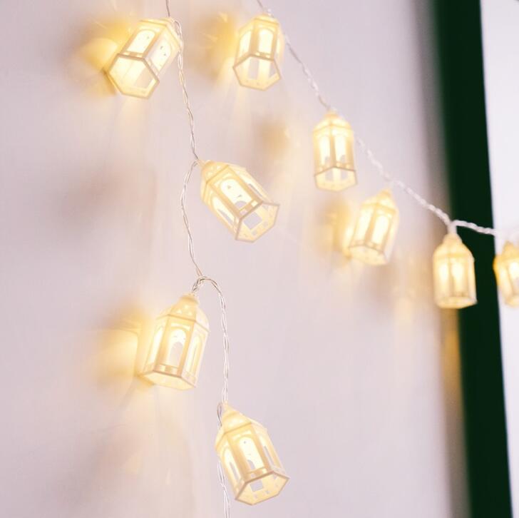 Frisk lille hus dekorative lys led lampesnor farve lampe værelse layout soveværelse natlampe 3m 20 led