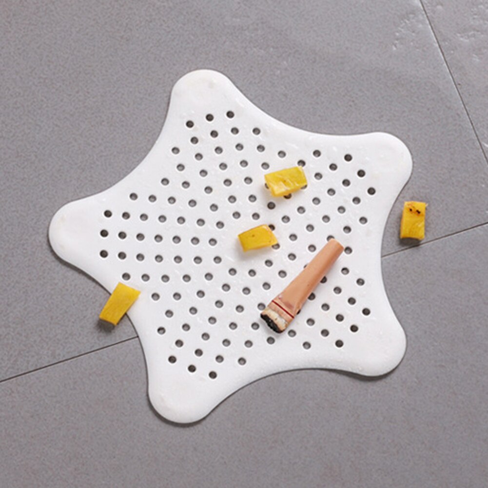 Five-Pointed Star Kitchen Shower Anti-Clogging Floor Drain Filter Sink Strainer