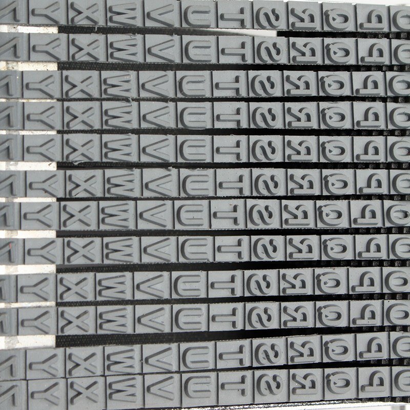 Polyvalent 12 chiffres Alphabet roulement tampon en caoutchouc anglais lettre numéro gaufrage bricolage Scrapbooking rouleau papeterie
