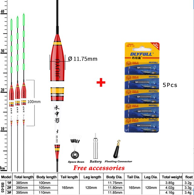 Smart Fishing Float Bite Alarm Fish Bait LED Light Color Change Automatic Night Electronic Changing Buoy fishing tackle: D