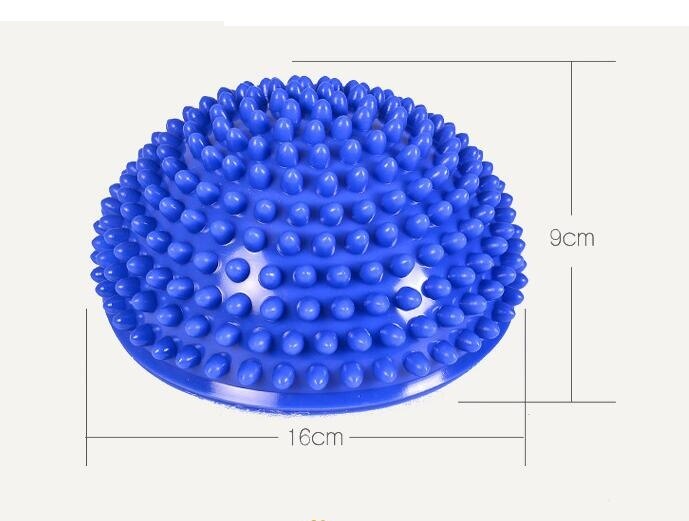 Yoga Ball Stabilizer Balance Trainer Hemisphere Stepping Stones Spiky Massage Ball Yoga Half Ball Sensory Integration Ball: Blue