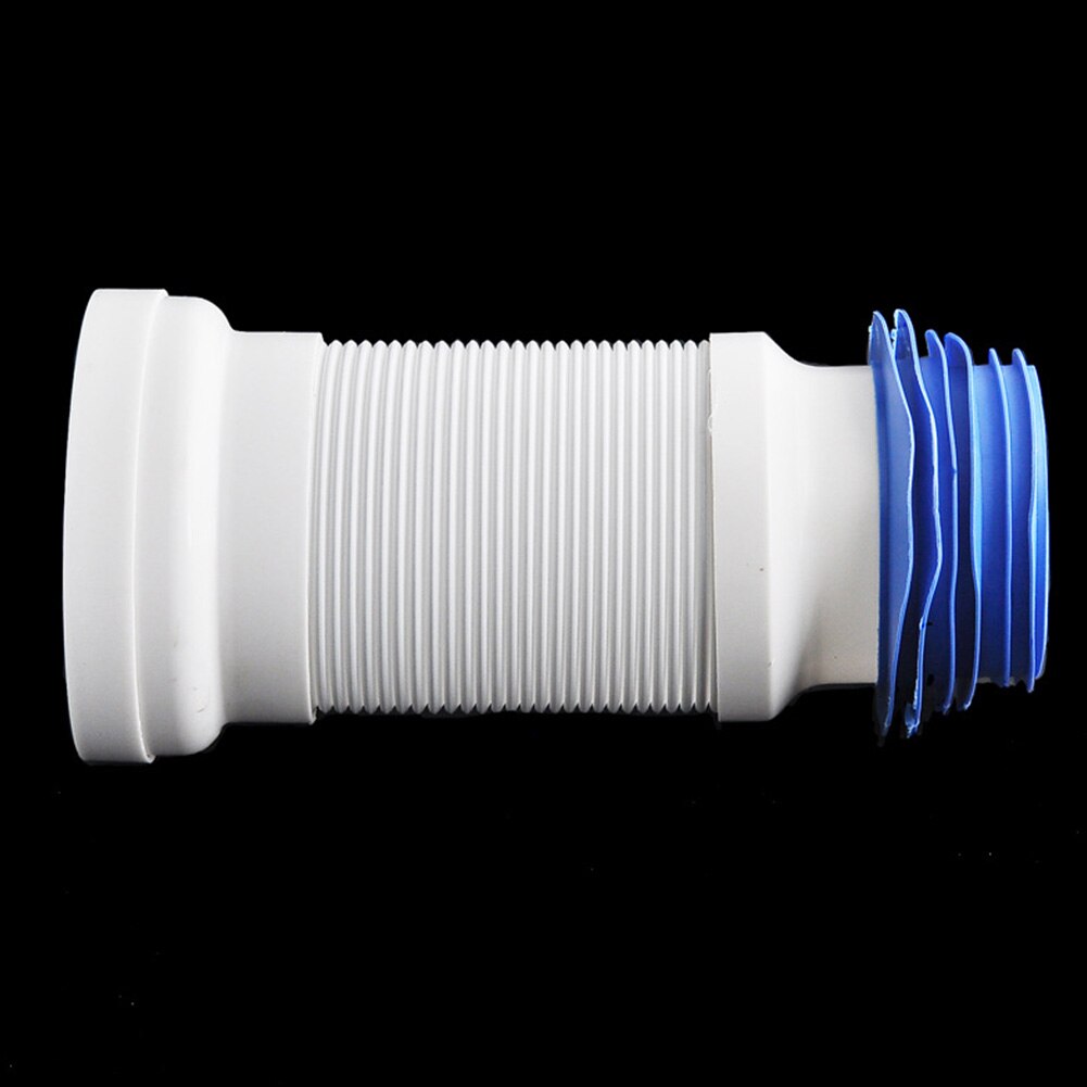 Adapter Flexible WC Waste Hose Drain For Toilet Repair Tool Pan Connector Plumbing Household Leakproof ABS Easy Install