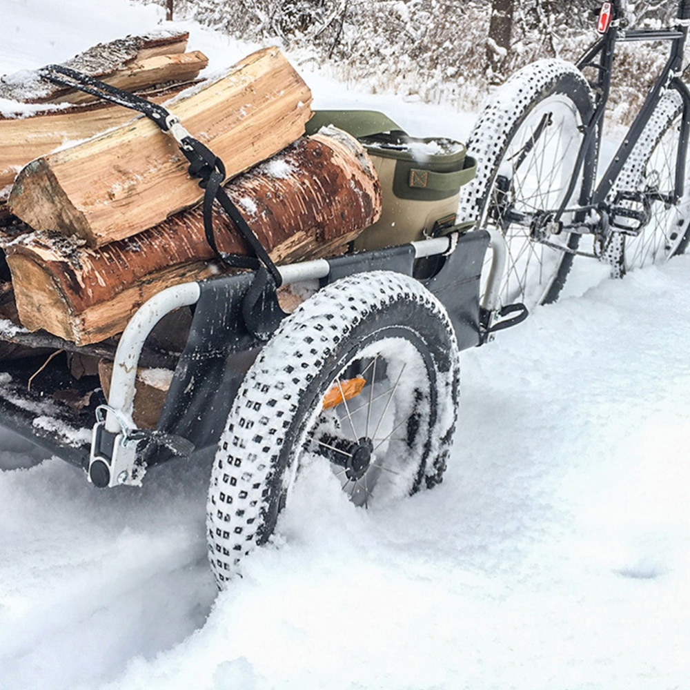 Universell cykelvagnskopplare stålkoppling släpvagn adapterfäste med 2 st snabbkopplingsstång (svart)