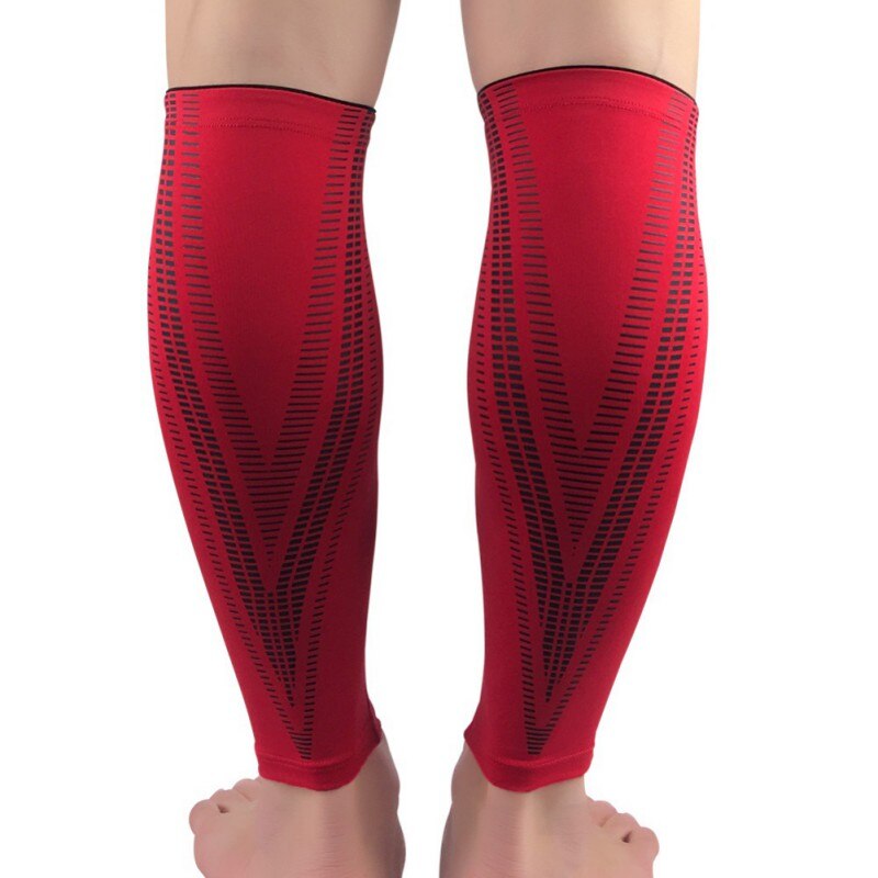 1 stk sport fodbold basketball kompression ærme kalv ben støtte bøjle stretch træning leggings sport beskyttelsesudstyr: R / M