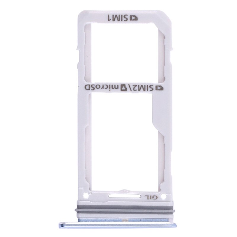 Dual SIM Card Tray \ Micro SD Card Tray For Samsung Galaxy S8 \ S8 Plus: Blue