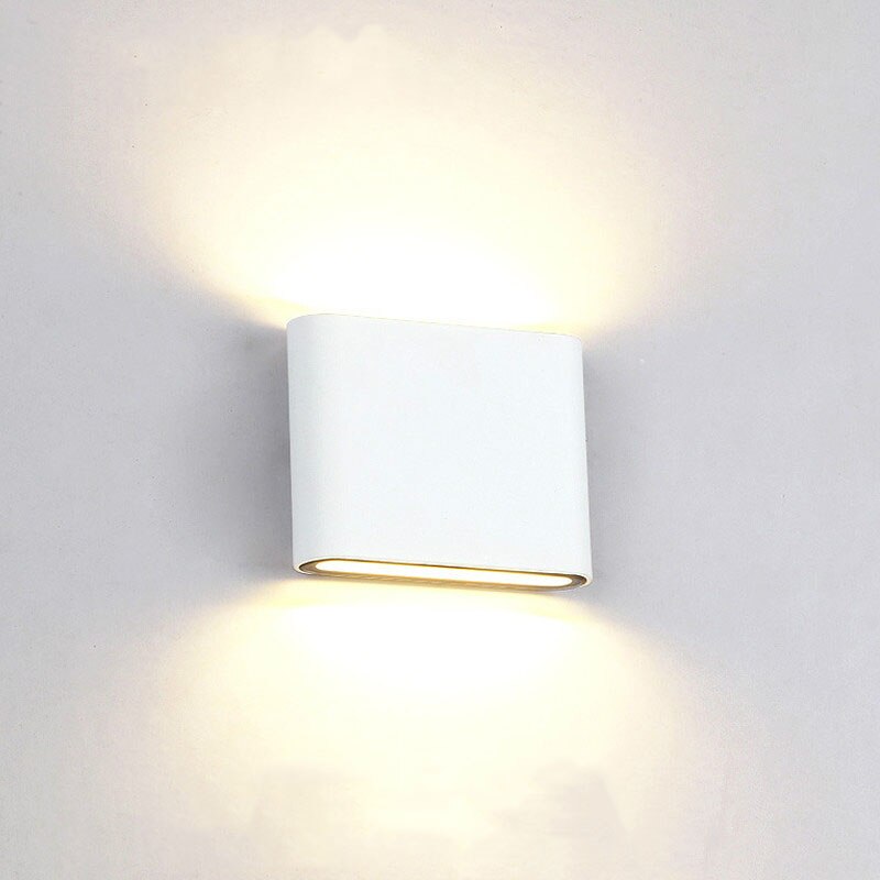 Moderne Waterdichte Led Wandlamp Industriële IP65 Led Licht Outdoor Tuin Lampen Buiten Verlichting Parking Stap Gang Buitenlamp: Sand white / warm light