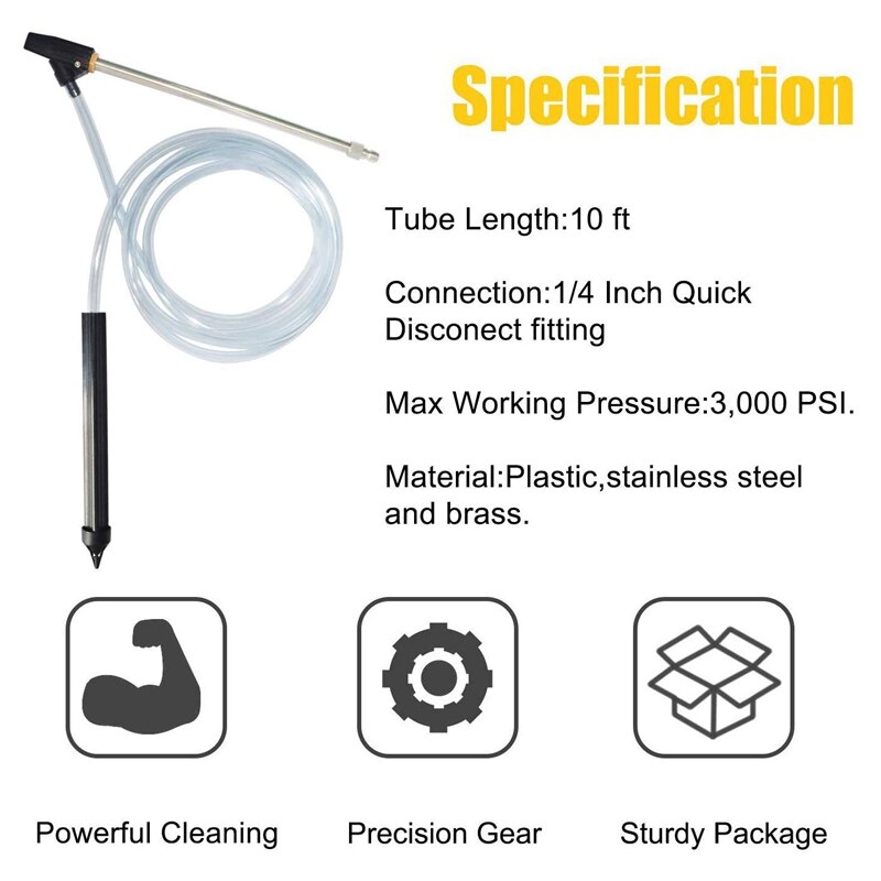 Pressure Washer Sandblasting Kit, Wet Sandblaster Attachment, Sand Blaster for Pressure Washer Abrasive Blasting Kit Attachment