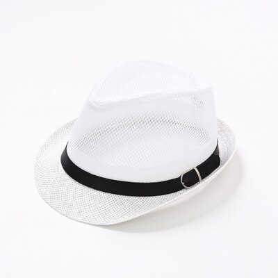 Bowl hat, men and women leisure, European and American ventilated mesh jazz hat couples summer beach shade foreign trade hat: B