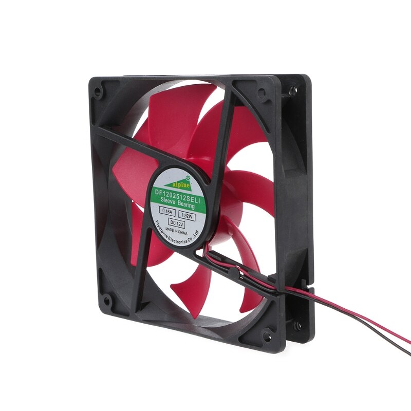 120×120×25mm DC 12V 0.16A 2 Pin 7-Blade Blower PC Case Cooling Fan Cooler