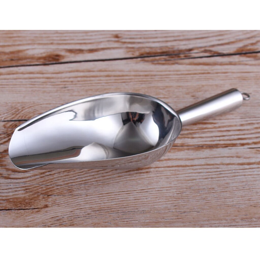 Stainless Steel Ice Scoop Food Popcorn Scoop Bar Tool Accessory