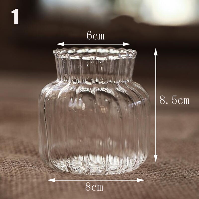 Home Decor Glass Vase Crystal Flower Vase Room Decor Flower Pot Modern Hydroponic Plants Wedding Home Decoration Accessories: 1
