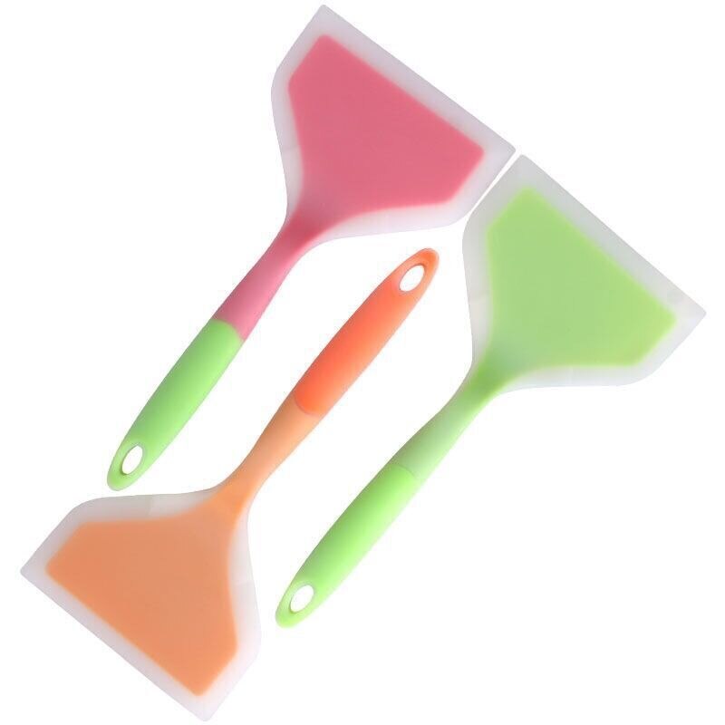 Kitchen Spatula Silicone Baking Pastry Tools Beef Meat Egg Scraper Wide Pizza Turners Ice Cream Scoop Home Cooking Utensils