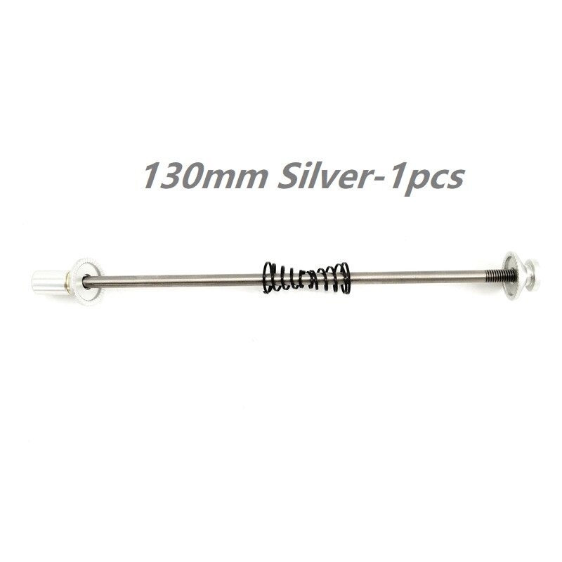 Titanium Alloy Quick Release Lever 74mm 85mm 100mm 130mm 135mm MTB Road Folding Bike Wheelset Quick Release Rod Litepro Brompton: 130mm Silver 1PCS