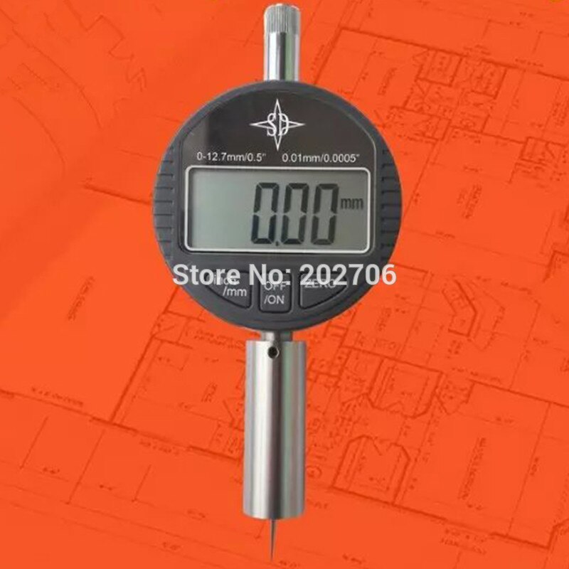 0-12.7mm digital depth indicator 0.01mm electronic depth guage depth meter