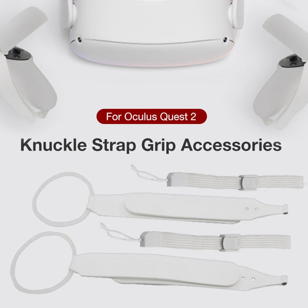 Adjustable Knuckle Straps with Wrist Straps for Oculus Quest 2 Controller