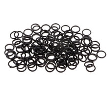 200 stk nylon bh strop juster skyder o ring lingeri gør-det-selv syhåndværk 6mm sorte klar
