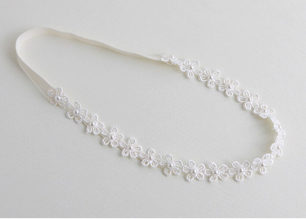 Bebê menina princesa laço flores diamante pérola headbands elásticos bandas de cabelo fita sólida hairwear infantil acessórios para a menina