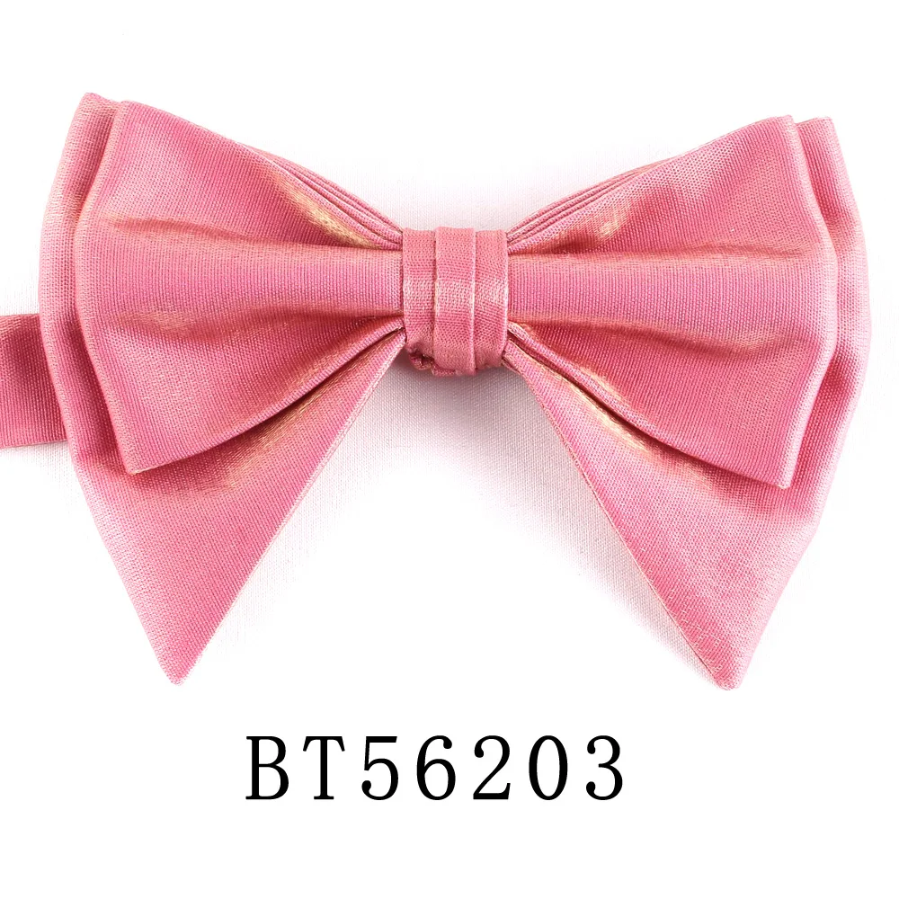 Bow Ties For Men Pre-tied Style Over sized Bow ties Gloss Fabric Solid Color Formal Men Bow tie For Wedding Party: green