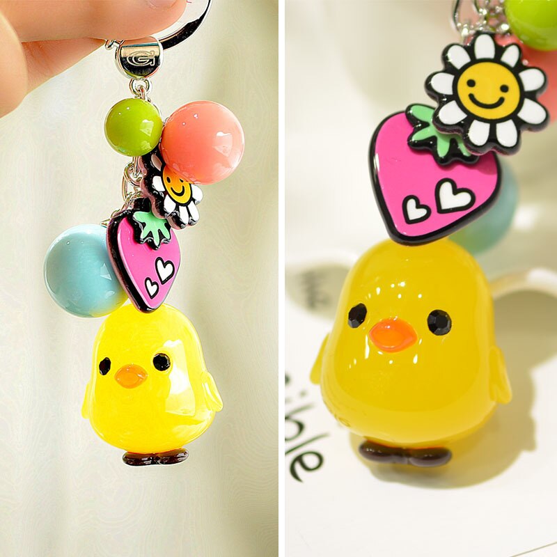 Ysk0266 Graindebeaute Korea południowa ornament Aznavour klasyczne żółte kurczaki brelok