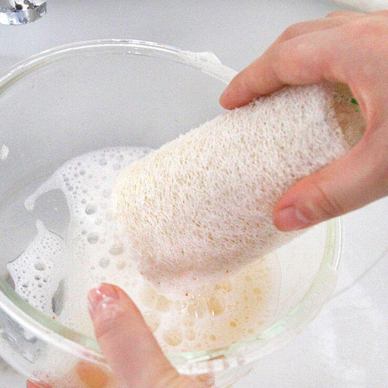 Natural Loofah Luffa Bath Shower Sponge SPA Body Scrubber Horniness Remover Bathing Massage Home Kitchen Cleaning Supplie