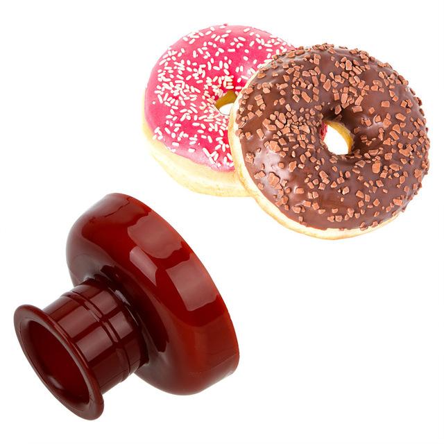 Donut mögel lätt snabb bärbar donut maker manuell våffeldispenser munk maskin arabisk våffla plast lätt friterad: B-typ