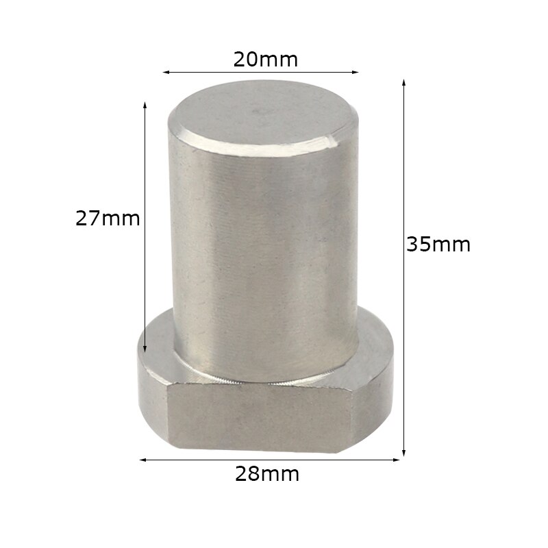 Butée d'établi, bloc de Tenon de limite en acier inoxydable, hauteur fixe, accessoires de Table pour le travail du bois, 20mm