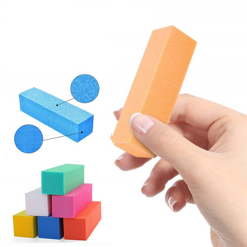 Nail File and Buffer Manicure Tool Kit 18Pc Nail Art Buffer Block 18Pc 100/180 Grit Doublesided Nail Files