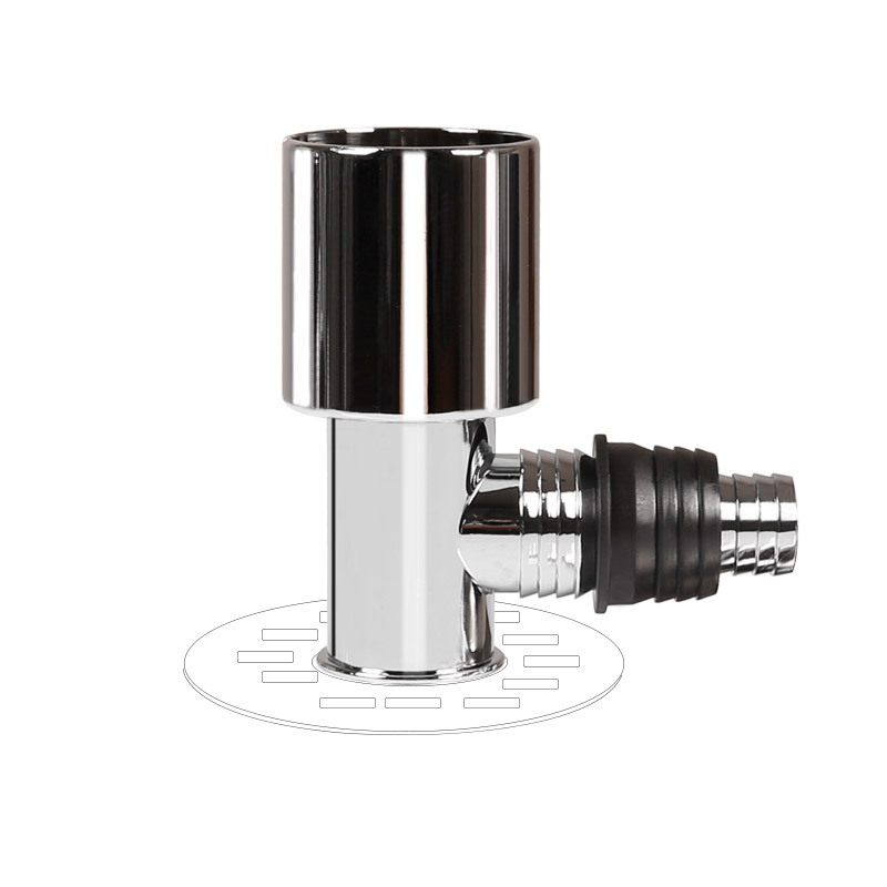 Chrome-plated Basin Washing Machine Launching Deodorant Tee Elbow Floor Drain Interface Plastic Dual-purpose Double Drainage: C