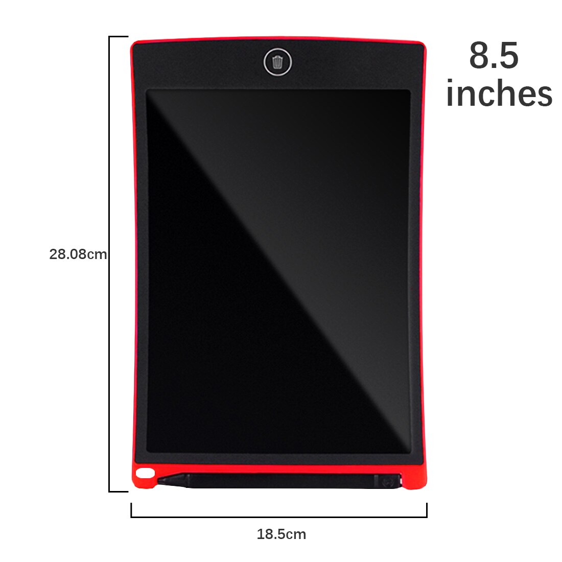 Digitale Tekening Tablet 8.5 "12" Lcd Schrijven Tablethandwriting Pads Elektronische Tablet Board Ultradunne Board Met Pen: 8.5 inches red
