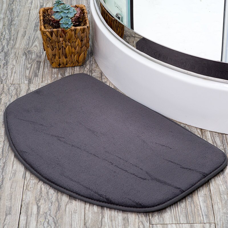 40*60Cm Deurmat Floor Batroom Mat Wasbaar Badmat Wc Tapijten Wc Tapijt Antislip Rug floor Deur Tapijten Mat In Het Bad: Dark Gray