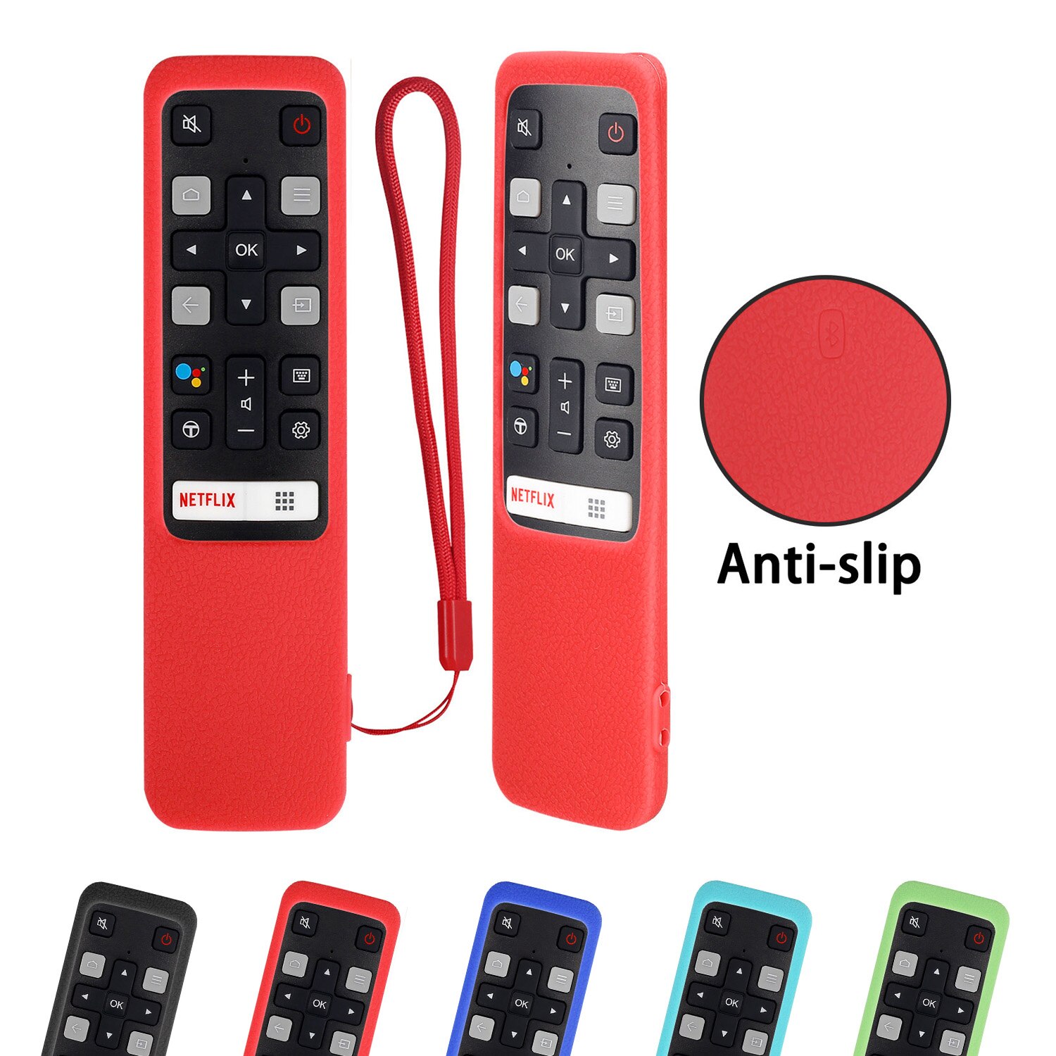 RC802V FNR1 z pilotem przypadkach dla TCL z systemem Android 4K Smart TV Netflix YouTube 49P30FS 65P8S 55C715 49S6800 43S434