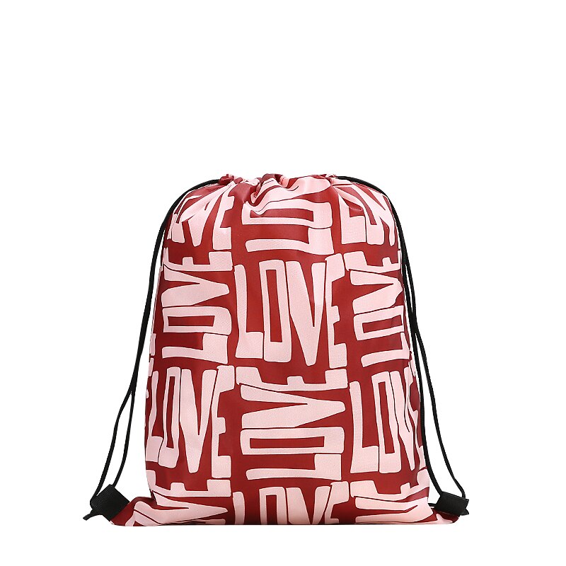 Trekkoordrugzak dames 3d print reistas softback heren casual tassen unisex dames schoudertas trekkoord rugzak: Gc-4