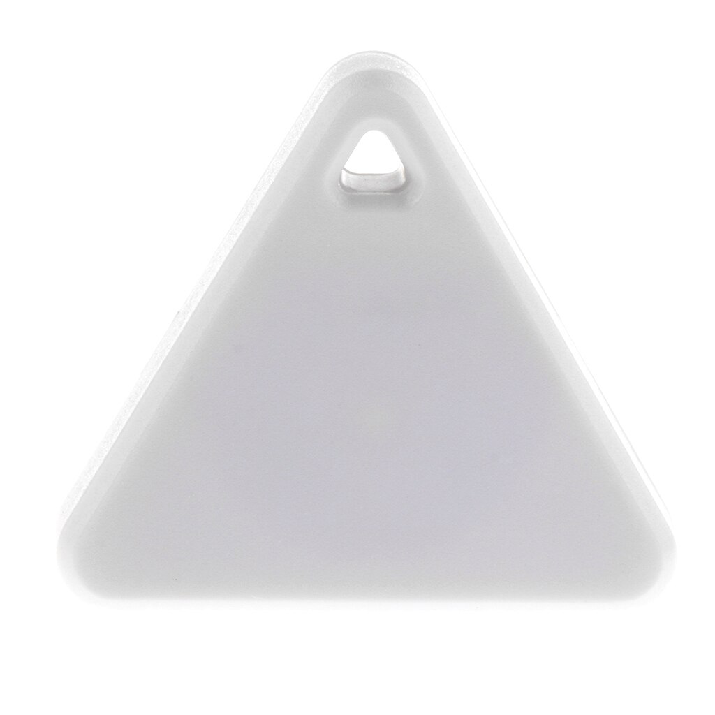 Multi-Task Smart Tag Bluetooth Tracker Pet Wallet GPS Locator Alarm Triangle: White