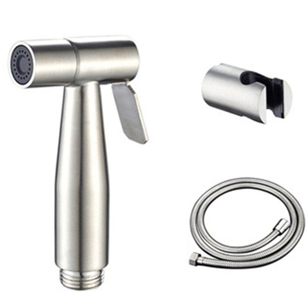 Rvs Bidet Set Zwarte Badkamer Kraan Spuit Handheld Bidet Voor Floor Cleaning Spray Keuken Hand Spray Bidet: B-4