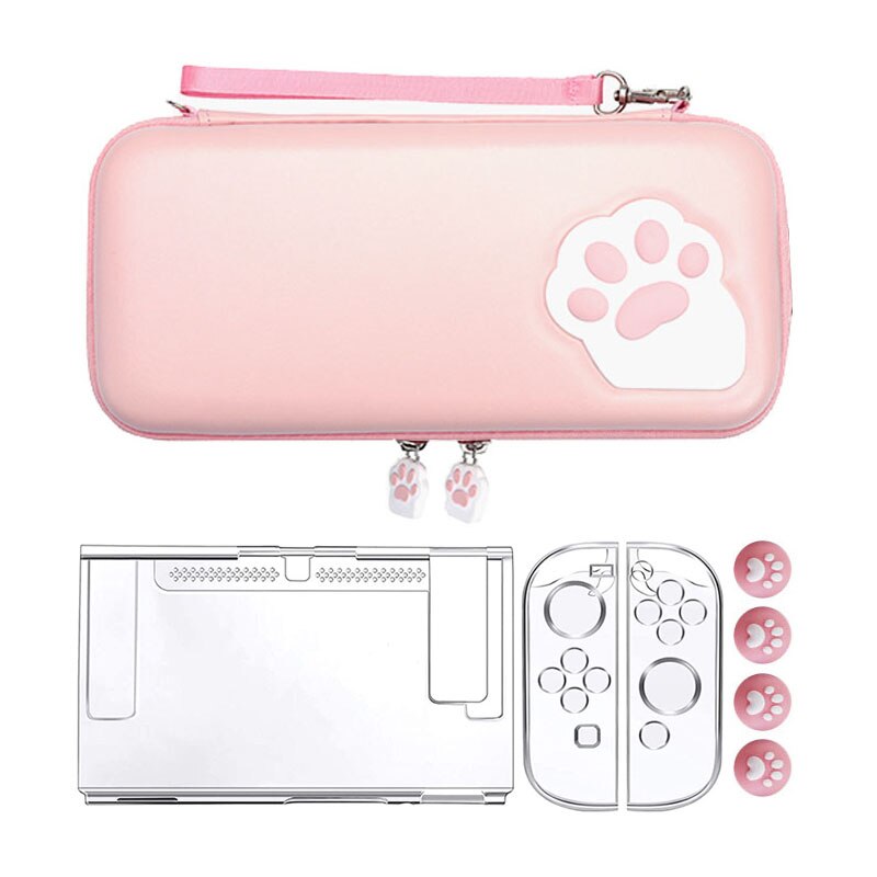 Crystal Clear Beschermhoes Dekking Voor Nintendo Switch Oled Opbergtas Voor Schakelaar Oled Reizen Draagbare Pouch Game Accessoires: Switch Normal Pack A