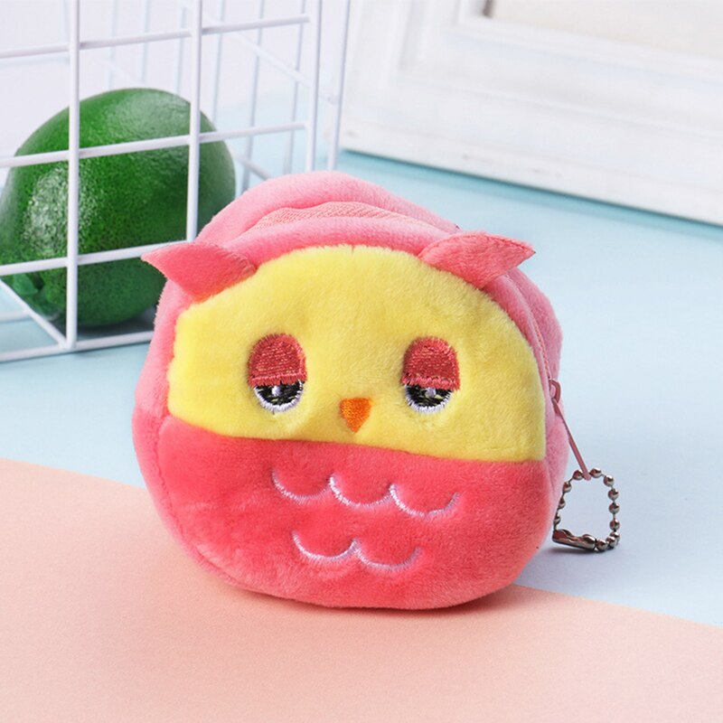 2021 cartone animato morbido peluche signore portamonete carino anime cerniera piccolo portafoglio cavo USB auricolare borsa portachiavi studente portamonete: 10