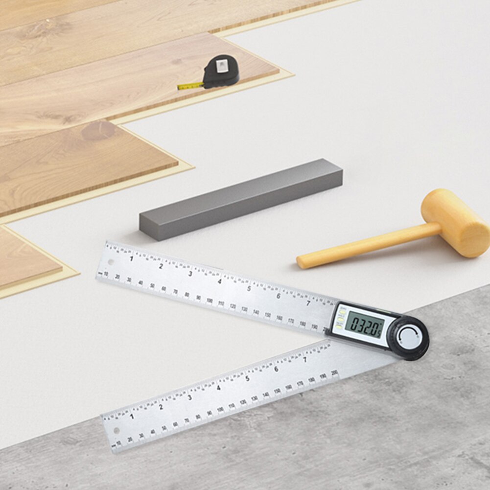 High Precision Digital Angle Finder Multi-Purpose Measuring Ruler Gauge Meter Metric Imperial Goniometer Inclinometer Protractor