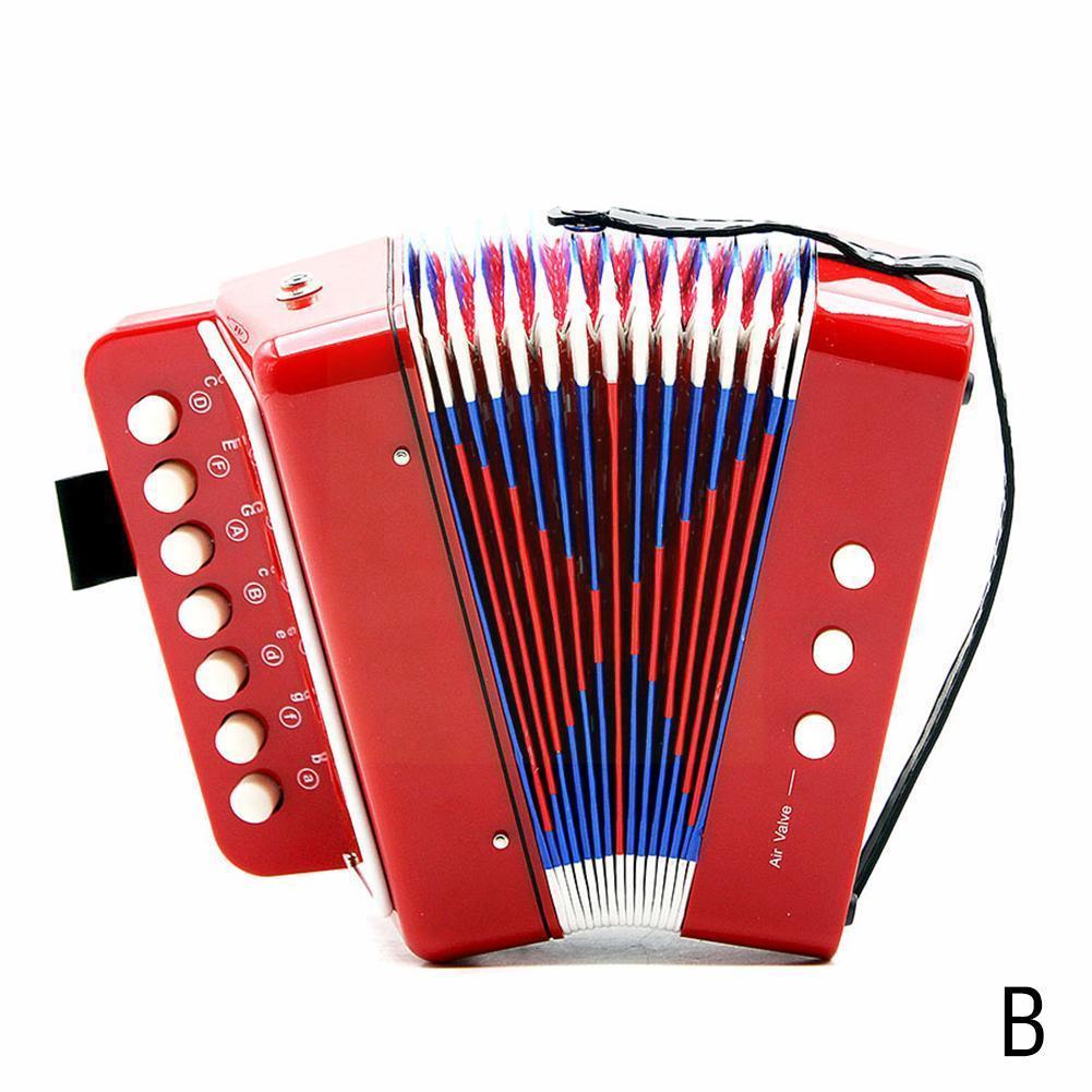 7- 2 Bass Accordion Mini Small Accordion Educational Musical Instrument Rhythm Band Accordion For Kids Children Beginner T5u8